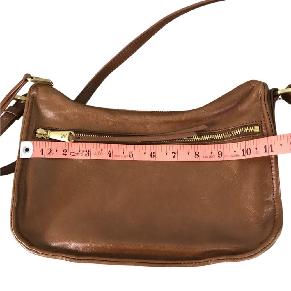 HOBO VTG Leather Crossbody Bag Brown Timeless Everyday Travel Work Minimalistic - Picture 11 of 12